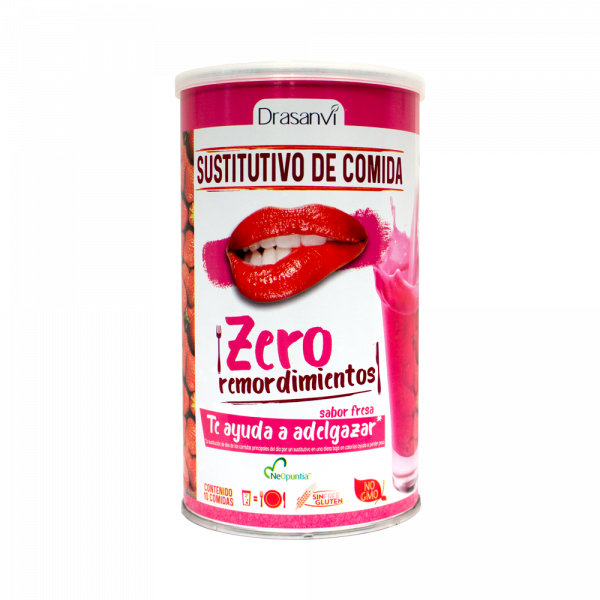 Batido sustitutivo fresa 520 g  Zero remordimientos