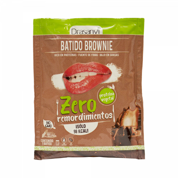 Sobre batido vegetal proteico brownie 30 g  Zero remordimientos