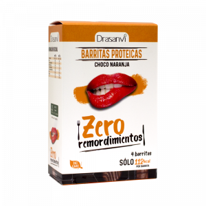 Barrita proteica chocolate-naranja 4 unidades 4×35 g  Zero remordimientos  Zero remordimientos