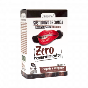 Caja barrita sustitutiva chocolate 4 unidades 4×35 g  Zero remordimientos