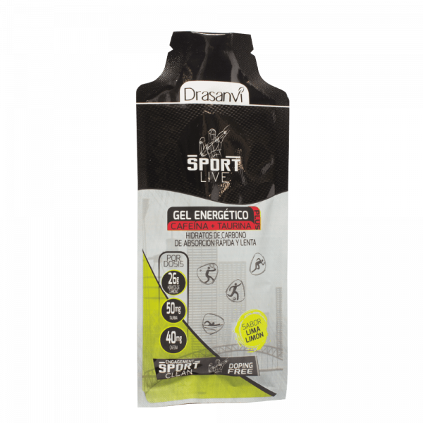 Sport Live - Gel Energético Plus Cafeína Lima-Limón