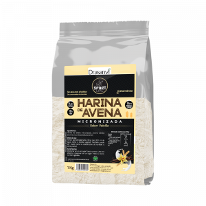 Harina de Avena  Sabor Vainilla 1 Kg Sport Live Drasanvi