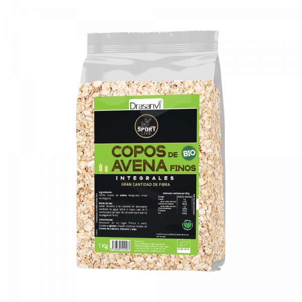 Copos de avena BIO finos Sport live