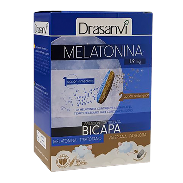 Melatonina Bicapa 36 Comprimidos Drasanvi