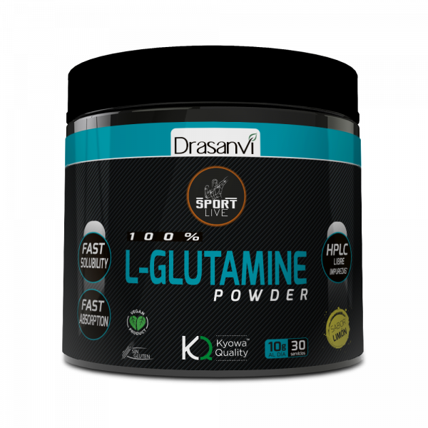 L-Glutamina Sabor Limón Sport Live 300 g Drasanvi