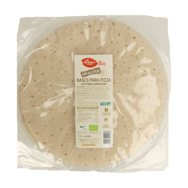 Bases para pizza con trigo sarraceno Bio