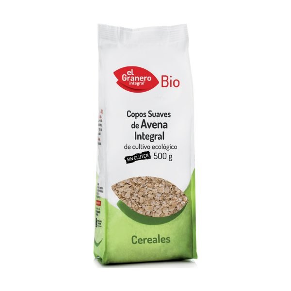 Copos Suaves de Avena Integral Bio 500g