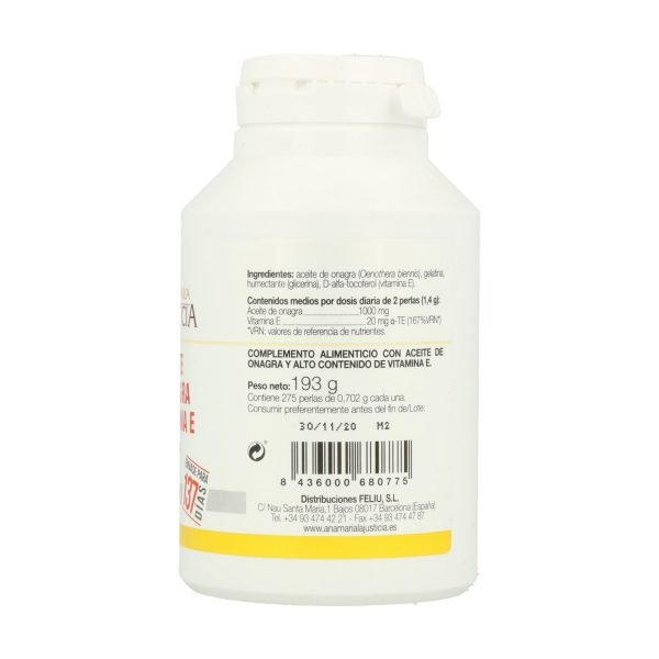 Aceite de onagra con vitamina E - Imagen 2