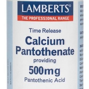 Ácido Pantoténico o Vitamina B5 como Pantotenato de Calcio 500 mg – 60