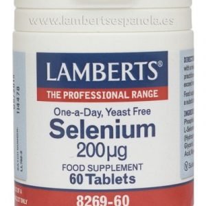 Selenio 200 mcg como L-Selenometionina, la forma orgánica – 60 Tabletas