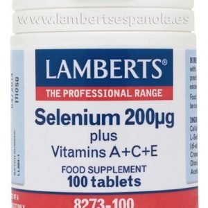 Selenio 200 mcg más Vitaminas A, C y E. Una al Día – 100 Tabletas