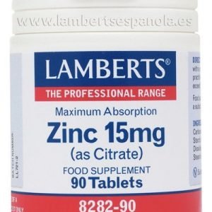 Zinc 15 mg como Citrato con mayor absorción y 90 tabletas – 90 Tabletas