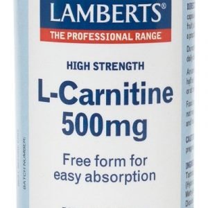 L-Carnitina 500 mg Pura en forma libre. Aminoácido no esencial – 60 Cápsulas