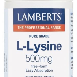 L-Lisina 500 mg. Grado puro. Alta absorción. Aminoácido esencial – 120 Tabletas