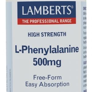 L-Fenilalanina 500 mg en forma libre. Aminoácido esencial – 60 Cápsulas