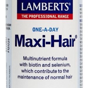 Maxi-Hair® Complejo multivitamínico con Biotina, Selenio y más – 60 Tabletas