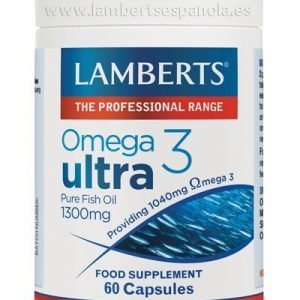 Omega 3 Ultra que aporta 1300 mg de Aceite de Pescado Puro – 60 Cápsulas