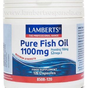 Aceite de Pescado Puro 1100 mg con 700 mg de Omega 3 – 120 Cápsulas