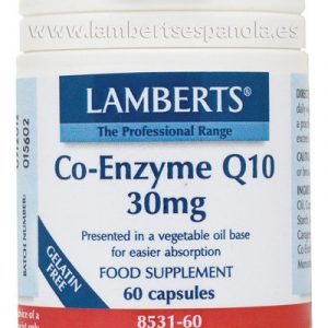 Co-Enzima Q10 30 mg (CoQ10 o ubiquinona) – 60 Cápsulas