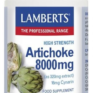 Alcachofa 8000 mg como extracto que aporta 16 mg de Cinarina – 180 Tabletas