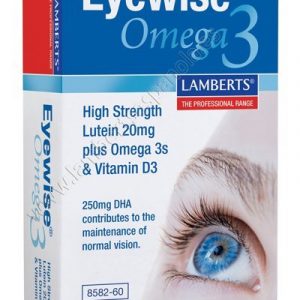 Eyewise® con Luteína, Zeaxantina mas Omega 3 y Vitamina D – 60 Cápsulas