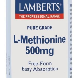 L-Metionina 500 mg. Aminoácido esencial – 60 Cápsulas