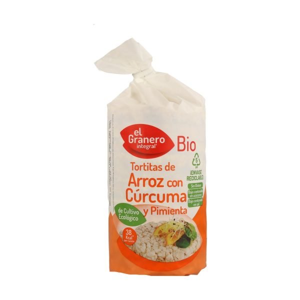 Tortitas de arroz con cúrcuma y pimienta - Imagen 2