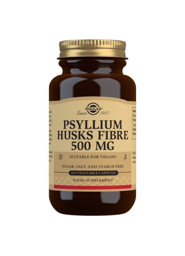 Fibra de Cáscara de Psyllium 500 mg - 200 Cápsulas vegetales