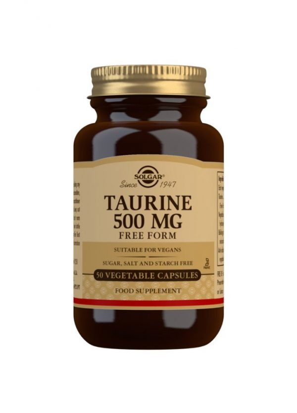 Taurina 500 mg - 50 Cápsulas vegetales