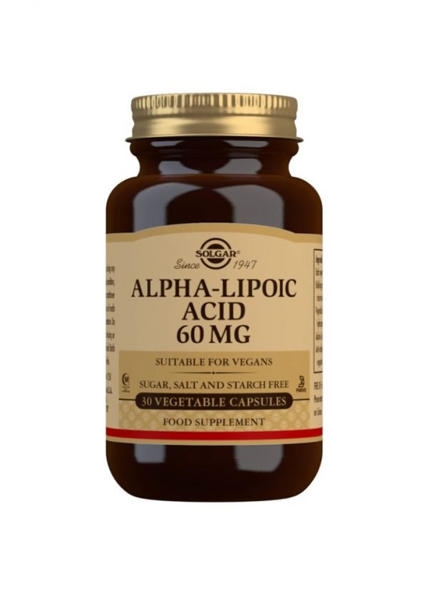 Ácido Alfa-Lipoico 60 mg - 30 Cápsulas vegetales