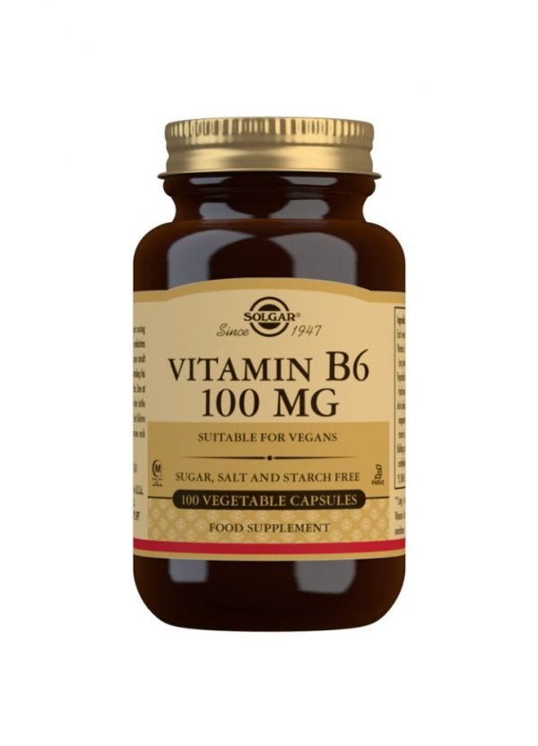 Vitamina B6 100 mg (Piridoxina) - 100 Cápsulas vegetales