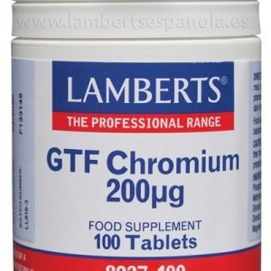 Cromo GTF 200 mcg como Picolinato. Una al Día – 100 Tabletas