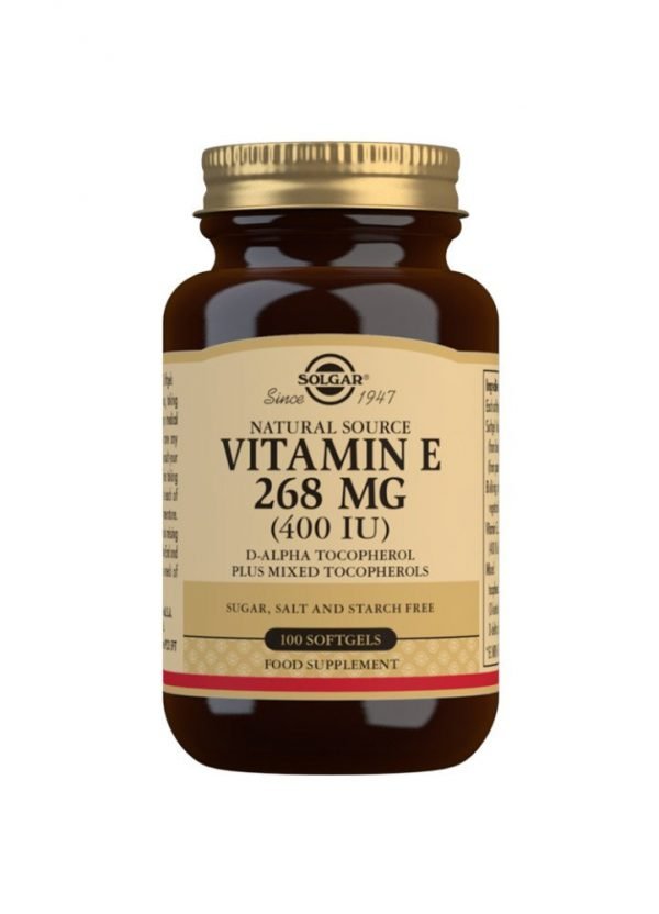 Vitamina E 400 UI (268 mg) - 100 Cápsulas blandas