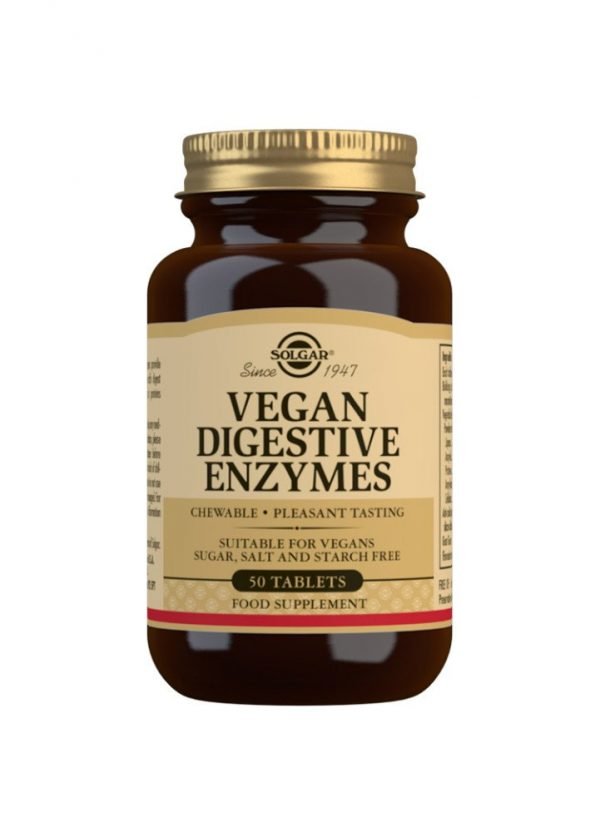 Vegan Enzimas Digestivas - 50 Comprimidos masticables