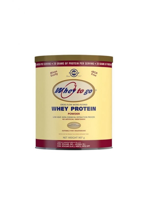 Whey To Go Proteína de suero en polvo (Sabor vainilla) - 907 g