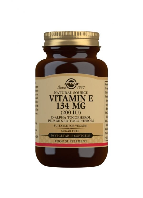 Vitamina E 200 UI (134 mg) - 50 Cápsulas blandas vegetales