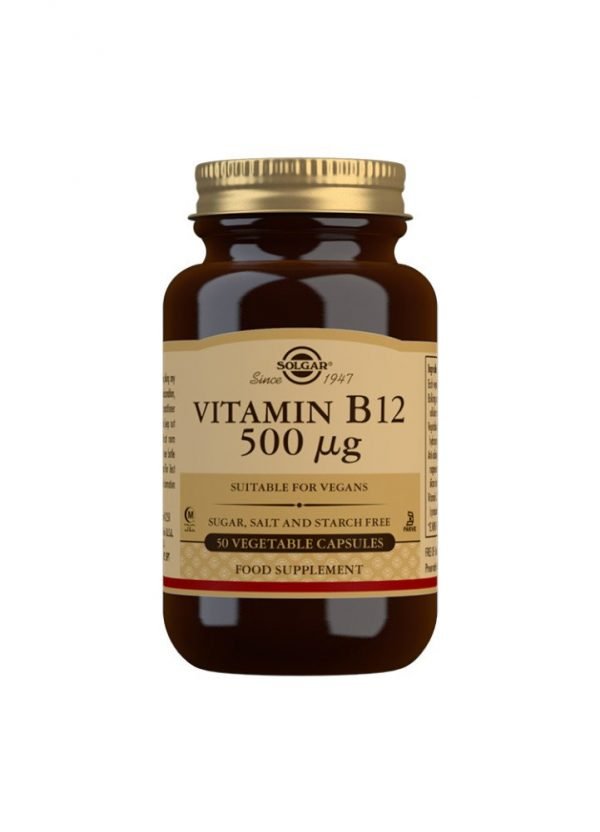 Vitamina B12 500 μg (Cianocobalamina) - 50 Cápsulas vegetales