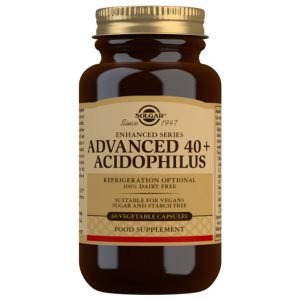 40 Plus Acidophilus Avanzado (no lácteo) – 60 Cápsulas vegetales