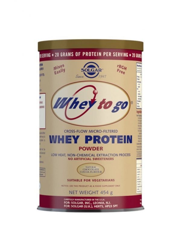 Whey To Go Proteína de suero en polvo (Sabor chocolate) - 454 g