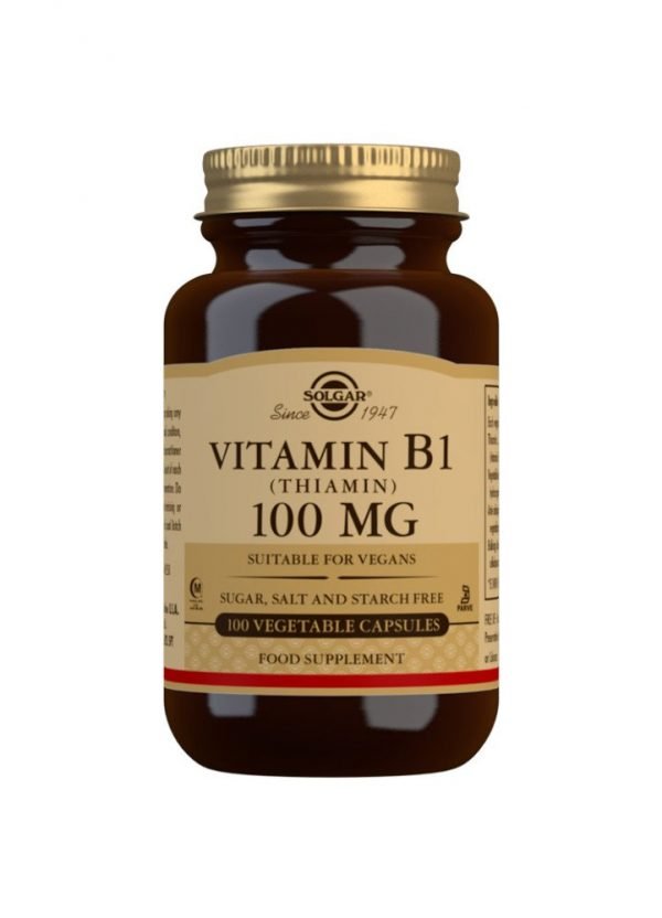 Vitamina B1 100 mg (Tiamina) - 100 Cápsulas vegetales