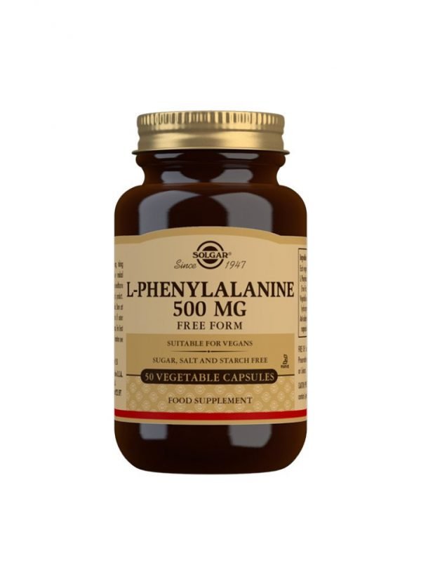 L-Fenilalanina 500 mg - 50 Cápsulas vegetales