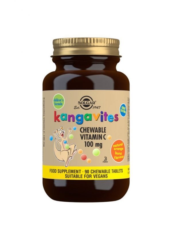 Kangavites Vitamina C Sabor a naranja natural 100 mg - 90 Comprimidos masticables