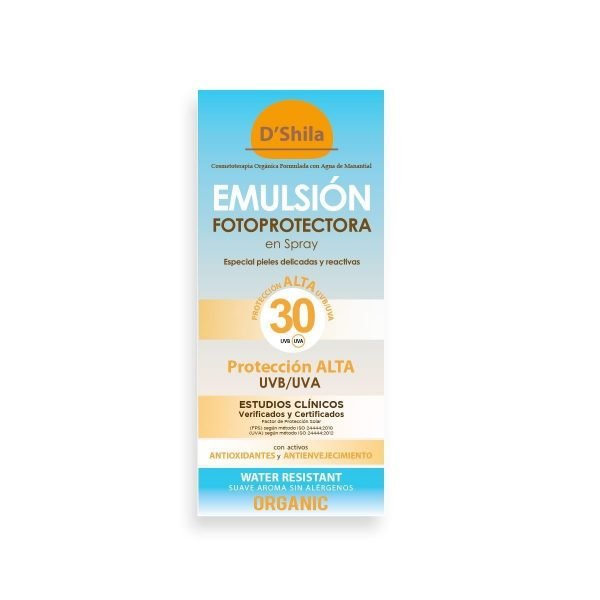 EMULSIÓN FOTOPROTECTORA en SPRAY SPF 30*
Activador del bronceado de forma natural