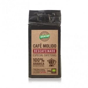 Café molido 100% Arábica descafeinado Biocop 250 g