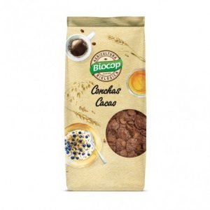 Conchas crujientes de cereales con chocolate Biocop 250 g