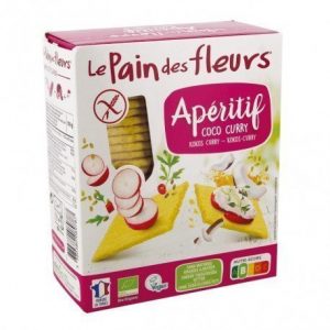 Cracker de coco y curry para aperitivo Le Pain Des Fleurs 150 g