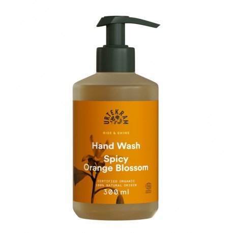 Jabón de manos Spicy Orange Blossom azahar con dispensador Urtekram 300 ml