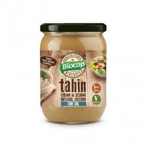 Tahin integral tostado con sal Biocop 500 g