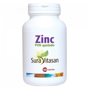 Zinc PVH quelado – 100 cápsulas – Sura Vitasan