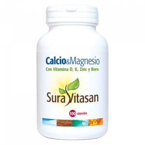 Calcio & Magnesio + D + K + Zinc + Boro – 100 cápsulas – Sura Vitasan